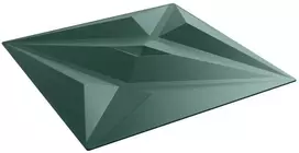 Sienų plokštės 24 pcs Star Žalias 50 x 50 cm XPS Putplastis
