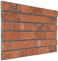 Sienų plokštės 10 pcs Terakotos 100 x 50 cm EPS putos