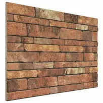 Sienų plokštės 10 pcs Ruda ir balta 100 x 50 cm EPS putos