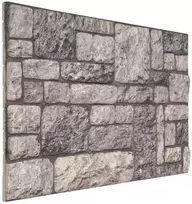 Sienų plokštės 10 pcs Pilka ir balta 100 x 50 cm EPS putos
