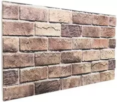 Sienų plokštės 10 pcs Ruda ir pilka 100 x 50 cm EPS putos