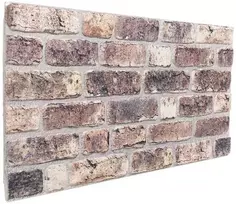 Sienų plokštės 10 pcs Tamsiai rudas 100 x 50 cm EPS putos
