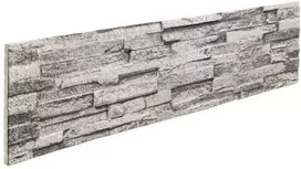 Sienų plokštės 10 pcs Šviesiai pilka 100 x 25 cm EPS putos