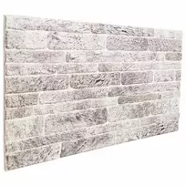 Sienų plokštės 10 pcs Šviesiai pilka ir balta. 100 x 50 cm