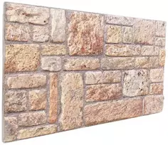 Sienų plokštės 10 pcs Šviesiai ruda ir balta 100 x 50 cm