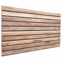Sienų plokštės 5 pcs Šviesiai rudas 100 x 50 cm EPS putos