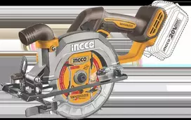 Ingco CSLI14021 cordless circular saw including battery and charger