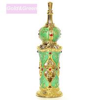 Style Middle East Style Essential Oil Bottles Perfume Bottles Refillable Bottles Cosmetic Container 12mL auksas/žalia