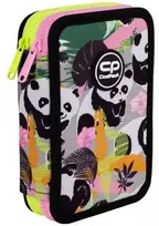 Forminis dviejų skyrių penalas su priedais CoolPack Jumper 2 PANDA GANG