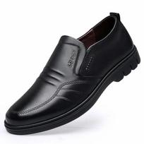 Men's Leather Shoes Loafers Leisure Shoes Non-slip Sneakers Male Dress Shoes Light Breathable Flats Summer Comfortable Footwear 39 juoda