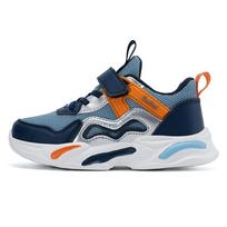 Kids Sneakers with Velcro Strap Spring New Mesh Sport Shoes for Boys Lightweight Running Tennis Footwear Boys Sneaker 28 mėlyna