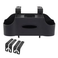 Phone Stand Holder Car Back Seat Organizer Hanging Hooks Vehicle Tissue Box  Adults smėlis