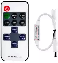 Avide LED juostų valdiklis 144W 5-24V su RF pulteliu