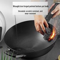 ASD 32cm Fine Iron Non-Coated Stir-Fry Wok