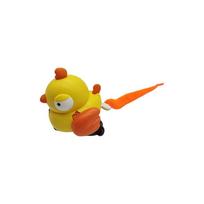 Plush Tail Interactive Cat Toy Pull Play Cat Exercise Toys Plush Bird Cat Teaser  Cat Training geltona