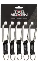 Tac Maven Carabiner 8mm Karabinai, 5 vnt.