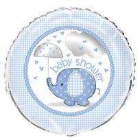 Balon Foliowy Baby Shower Niebieski Chłopiec 45Cm