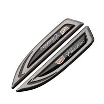 2pcs Car Fender Side Emblem Trunk Metal Badge Stickers for Cadillac BLS CT4 CT5 CTS SLS SRX STS XT6 XTS Escalade Deville DTS juoda