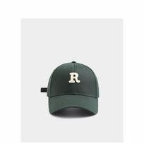 1pc letter R logo  baseballhat,Hip Hop Caps Outdoor Sports Adjustable,  unisex baseball hat Adjustable&>8Y tamsiai žalia spalva