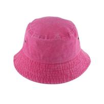 Vasaros skalbto džinsinio audinio kibiro formos kepurės Sulankstomos supakuojamos Vienspalvės žvejo kepurės Bob kepurės Hip Hop Gorros Vyrams Moterims Panama Kepurė nuo saulės Adult head 56-59cm rožinė raudona spalva