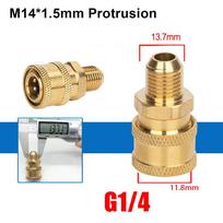 1Pcs M22-14mm/15mm to 3/8 and 1/4 Inch Pressure Washer Adapter Quick Release Couplers Swivel Spray Sprinkler Quick Connector