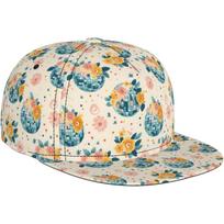 Retro Disco Ball Floral Ball Print Snapback Hats for Men Women Adjustable Flat Bill Brim Hat for Men Baseball Cap Black One Size
