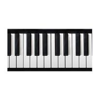 200 cm 3D juodai baltas pianino klavišų lipdukas Muzikantas Sienos Art Decal Dekoras