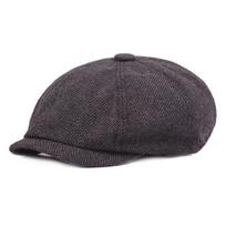 Wool  Caps Men Herringbone Flat Caps Gatsby Cap Woolen Driving Hats Vintage Inspired Hat Winter Peaky Blinders