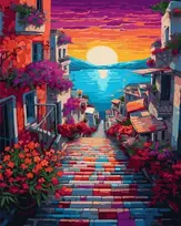 Tapyba pagal skaičius Saulėlydžio pajūrio alėja 40 × 50 cm