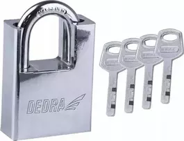 Dedra Kłódka Nikeliuota ketaus spyna su kaiščiu, 60 mm