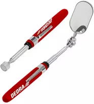 Dedra Lusterko Apžiūros veidrodėlis 50x26 mm ir magnetinis griebtuvas, 2 dalių rinkinys.