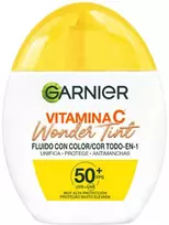 Garnier Nuostabus atspalvio skystis su vitaminu C ir spalva SPF50, vidutinio atspalvio, 40 ml
