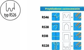 Dedra Zszywki Plastikinės sąvaržėlės rs26