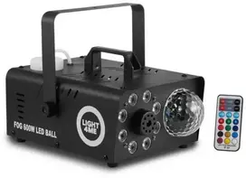 LIGHT4ME Fog 600W LED Ball - smoke and fog machine with backlit smoke effect + disco ball