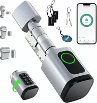 AVATTO išmanusis durų užraktas su pirštų atspaudų skaitytuvu, slaptažodžiu ir IC kortele, Bluetooth, reguliuojama spyna 60-90 mm, SDL-V1-S60
