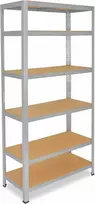 shelfplaza metalinė lentyna 200 x 110 x 30 cm, 6 lentynos, 145 kg vienos lentynos apkrova, cinkuota