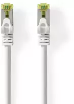 Nedis CAT7-Netzwerkkabel - S/FTP | RJ45 Stecker | RJ45 Stecker | 1.00 m | Snagless | Rund | LSZH | Weiss | Label