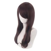 Anime žaidimas Ow D.va Cosplay perukas 0verwatch rudas 70CM ilgas tiesus karščiui atsparus pluošto plaukai Peluca anime cowtume žaidimų perukas 70CM ruda