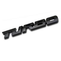 Automobilio kėbulo 3D metalinis TURBO emblemos lipdukas logotipas Visiems automobilių stiliaus aksesuarams juoda