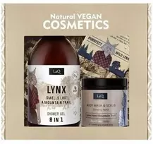 LAQ Lynx dovanų rinkinys – dušo želė, kūno šveitiklis ir muilas