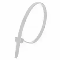Nylonowe Nailoniniai kabelių raiščiai, balti, 2,5x100 mm (100 vnt.)