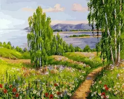 Tapyba pagal skaičius Vasaros kelias 40x50 cm