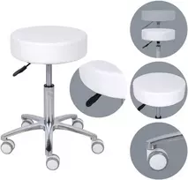 Habys Kosmetologinė meistro kėdutė Mobi Comfy Base baltas