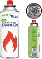 Kartusz „GreenBlue“ 227 g dujų balionėlis. Sertifikatas: Pi 0875, atitinka EN417, butanas, veikimo diapazonas nuo -10 °C iki + 40 °C, GB227
