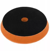 Dedra Gąbka Poliravimo kempinė su lipdukais, kieta, 150 mm, 25 mm storio (oranžinė)