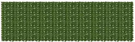 Balkono ekranas su lapais Žalia 500 x 150 cm