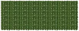 Balkono ekranas su lapais Žalia 400 x 150 cm
