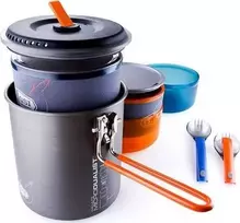 GSI Outdoors Halulite mikrodualistinis kempingo indų rinkinys