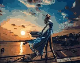 Tapyba pagal skaičius Saulėlydžio elegancija 40x50 cm