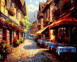 Tapyba pagal skaičius Europos kavinė 40x50 cm